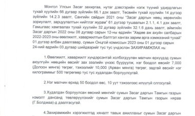 2023.01.30 А/28 ДУГААР ЗАХИРАМЖ