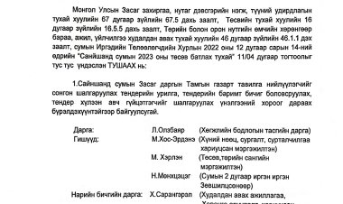 А/03 ДУГААР ТУШААЛ