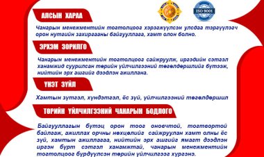 ЗАСАГ ДАРГЫН ТАМГЫН ГАЗРЫН ТАНИЛЦУУЛГА, БҮТЭЦ ОРОН ТОО, ЧИГ ҮҮРЭГ
