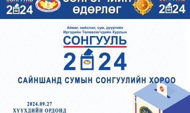 СОНГОГЧИЙН ӨДӨРЛӨГ ЗОХИОН БАЙГУУЛАГДАНА.