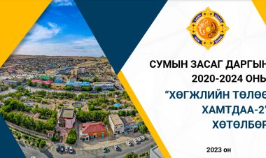 СУМЫН ЗАСАГ ДАРГЫН 2020-2024 ОНЫ “ХӨГЖЛИЙН ТӨЛӨӨ ХАМТДАА-2” ХӨТӨЛБӨР