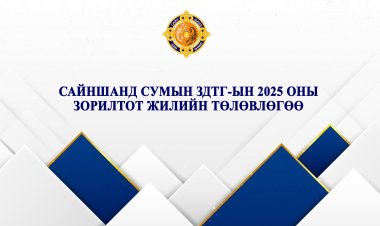 САЙНШАНД СУМЫН ЗДТГ-ЫН 2025 ОНЫ ЗОРИЛТОТ ЖИЛИЙН ТӨЛӨВЛӨГӨӨ