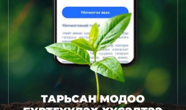 ХАШААНДАА ТАВАН МОД ТАРИХ ИРГЭД, АЖ АХУЙН НЭГЖ БАЙГУУЛЛАГУУД E-MONGOLIA АППЛИКЭЙШНЭЭР ХҮСЭЛТЭЭ ИЛГЭЭЖ ТЭРБУМ МОД ТАРИХ ХӨДӨЛГӨӨНД НЭГДЭЭРЭЙ